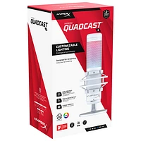 HyperX QuadCast S USB Condenser Microphone - White