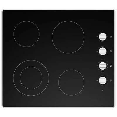 Moffat 24" 4-Element Built-In Electric Cooktop (MCP2024DXBB) - Black