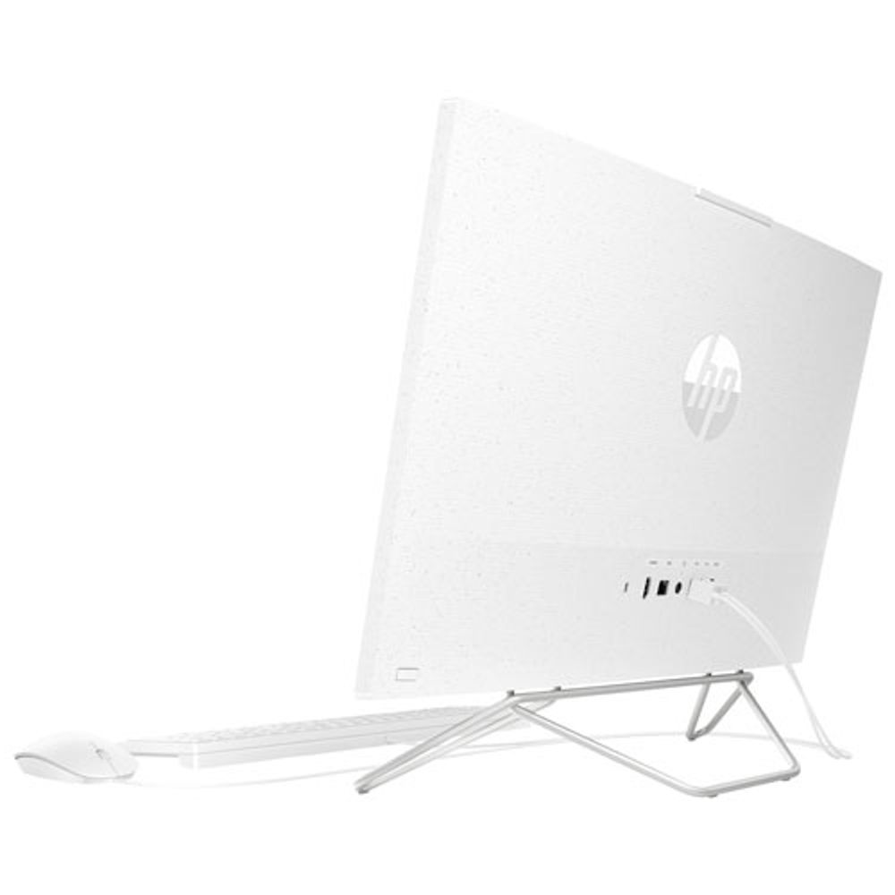 HP 23.8" All-in-One PC - Starry White (AMD Ryzen 3 5300U/256GB SSD/8GB RAM) - Only at Best Buy