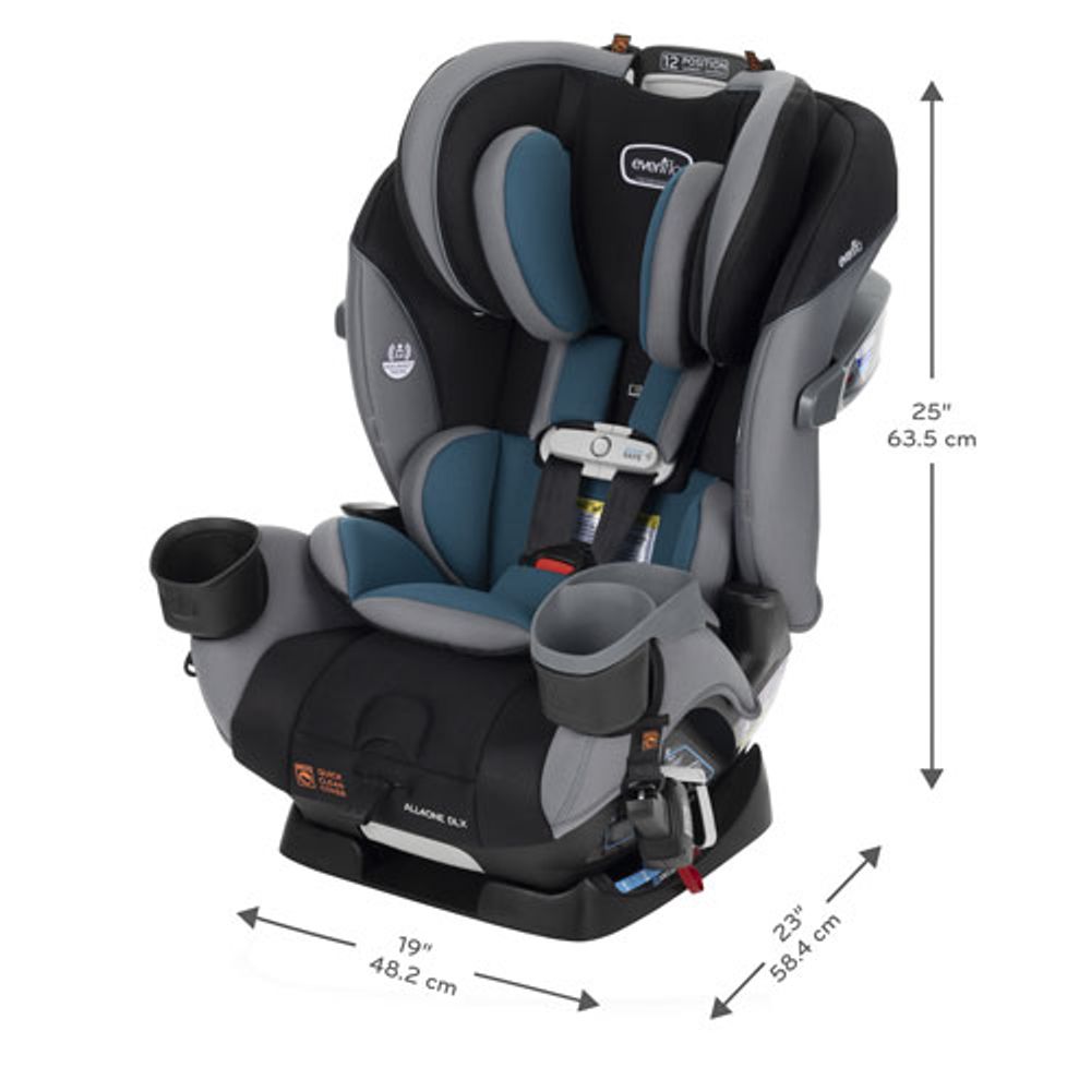 Evenflo All4One DLX All-in-One Booster Car Seat with Sensor Safe