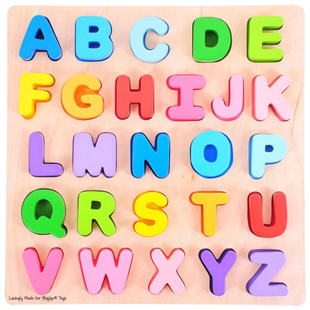 Bigjigs Toys Wooden Uppercase Alphabet Puzzle