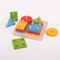 Bigjigs Toys Wooden First Four Shape Sorter