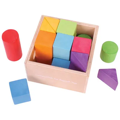 Bigjigs Toys Wooden First Building Blocks