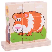 Bigjigs Toys Wooden Stacking Blocks - Pets