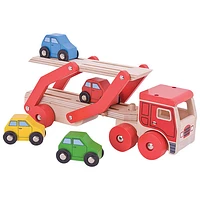 Bigjigs Toys Wooden Transporter Lorry