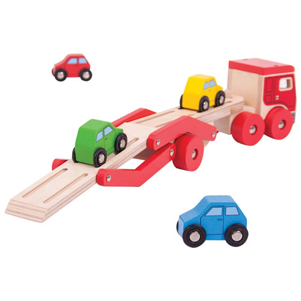 Bigjigs Toys Wooden Transporter Lorry