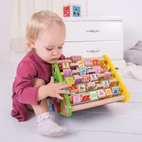 Bigjigs Toys Wooden Baby Activity Centre