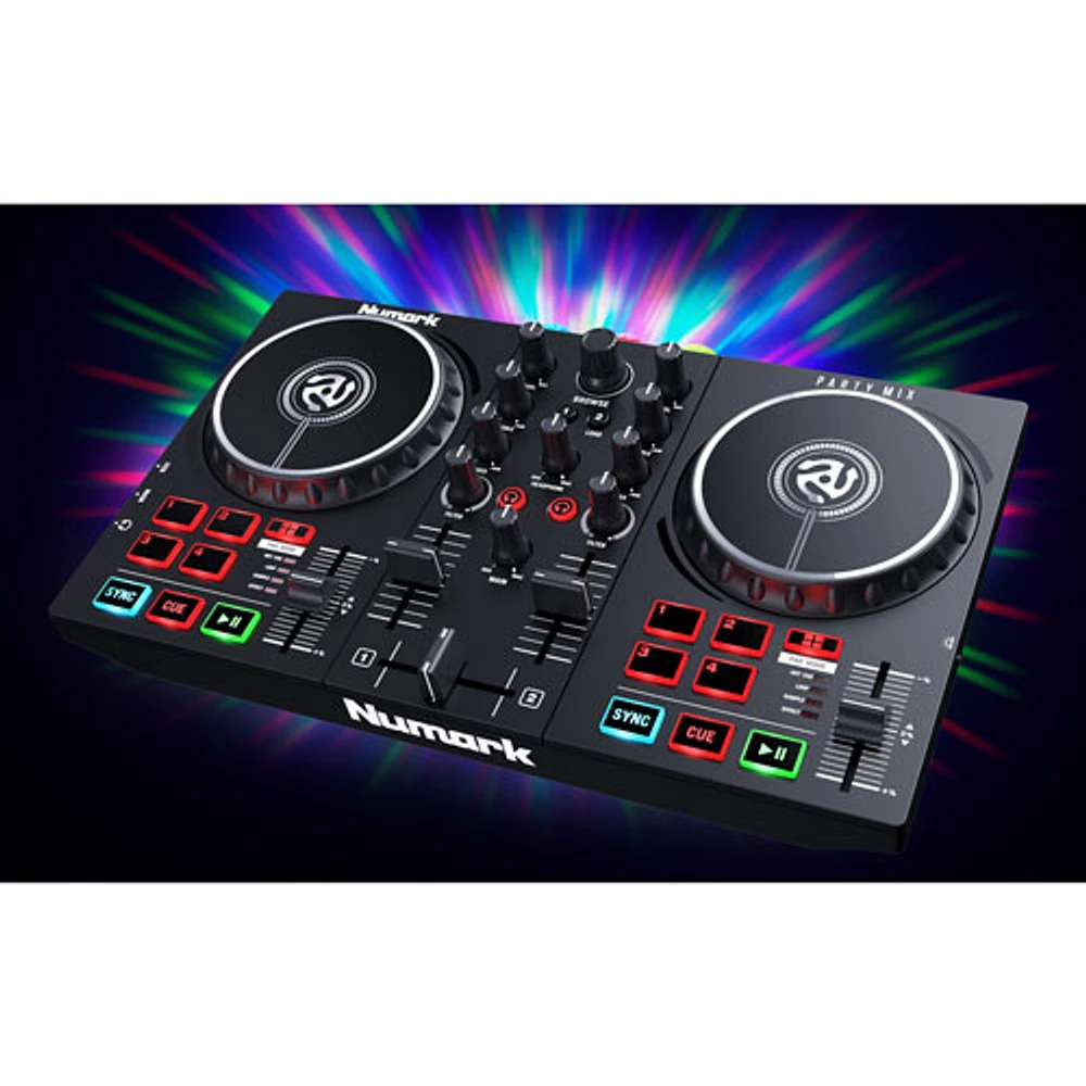 Numark Party Mix II DJ Controller with Built-In Light Show
