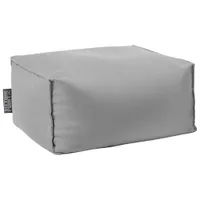 Pouf en polyester Chamonix de Gouchee Home - Argenté