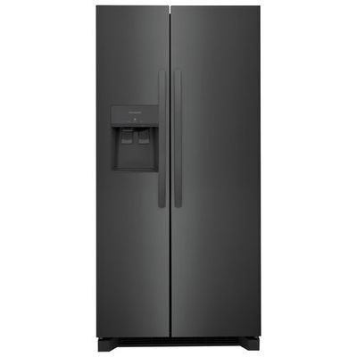 Frigidaire 33" 22.3 Cu. Ft. Side-By-Side Refrigerator with Ice & Water Dispenser (FRSS2323AD) - Black Stainless Steel