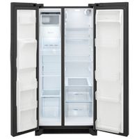 Frigidaire 33" 22.3 Cu. Ft. Side-By-Side Refrigerator with Ice & Water Dispenser (FRSS2323AD) - Black Stainless Steel