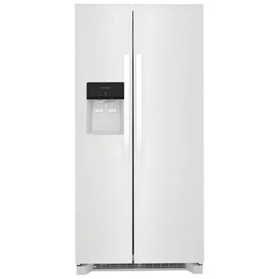 Frigidaire 33" 22.3 Cu. Ft. Side-By-Side Refrigerator with Ice & Water Dispenser (FRSS2323AW) - White