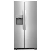 Réfrigérateur à congélateur juxtaposé de 22,3 pi³ et 33 po avec distributeur de glaçons et d'eau de Frigidaire (FRSS2323AS) - Acier inoxydable