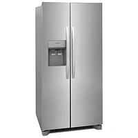 Réfrigérateur à congélateur juxtaposé de 22,3 pi³ et 33 po avec distributeur de glaçons et d'eau de Frigidaire (FRSS2323AS) - Acier inoxydable