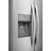 Réfrigérateur à congélateur juxtaposé de 22,3 pi³ et 33 po avec distributeur de glaçons et d'eau de Frigidaire (FRSS2323AS) - Acier inoxydable