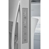 Réfrigérateur à congélateur juxtaposé de 22,3 pi³ et 33 po avec distributeur de glaçons et d'eau de Frigidaire (FRSS2323AS) - Acier inoxydable