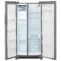Réfrigérateur à congélateur juxtaposé de 22,3 pi³ et 33 po avec distributeur de glaçons et d'eau de Frigidaire (FRSS2323AS) - Acier inoxydable