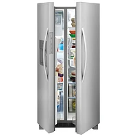 Réfrigérateur à congélateur juxtaposé de 22,3 pi³ et 33 po avec distributeur de glaçons et d'eau de Frigidaire (FRSS2323AS) - Acier inoxydable