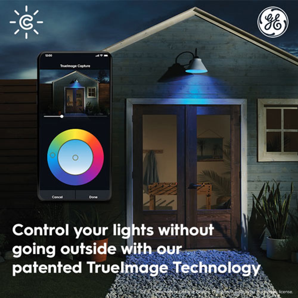 GE Cync Full Colour Outdoor PAR38 Smart LED Light Bulb