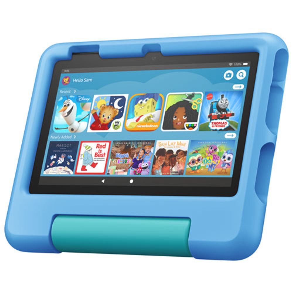 Amazon Fire 7 Kids Edition (2022) 7" 16GB FireOS Tablet with MTK/MT8168 4-Core Processor - Blue