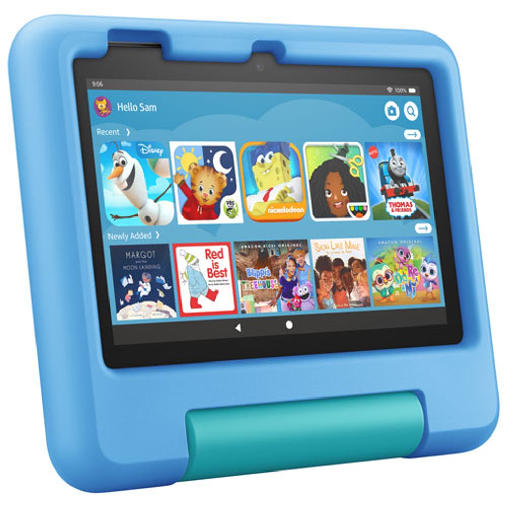 Amazon Fire 7 Kids Edition (2022) 7" 16GB FireOS Tablet with MTK/MT8168 4-Core Processor - Blue