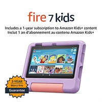 Amazon Fire 7 Kids Edition (2022) 7" 16GB FireOS Tablet with MTK/MT8168 4-Core Processor - Purple