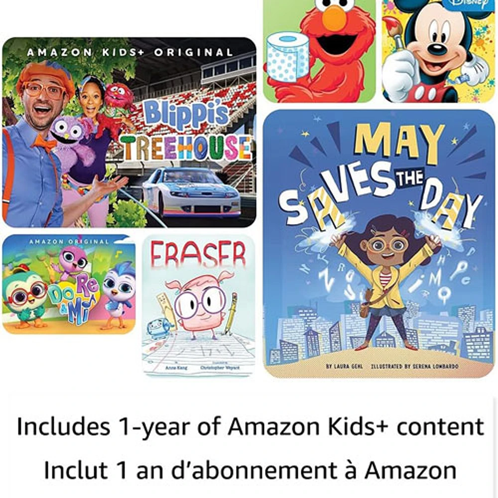 Amazon Fire 7 Kids Edition (2022) 7" 16GB FireOS Tablet with MTK/MT8168 4-Core Processor - Purple
