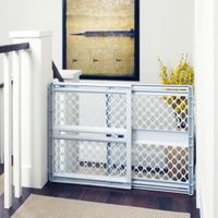 North States Supergate Classic Pressure-Mounted Safety Gate - Light Grey