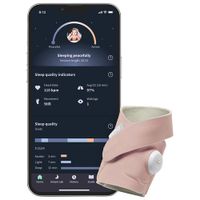 Owlet Dream Sock Wearable Baby Monitor (BM06N20MCJ) - Dusty Rose