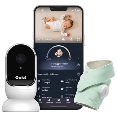 Owlet Dream Duo Wearable Baby Monitor (PS03NMMCJ) - Mint Green