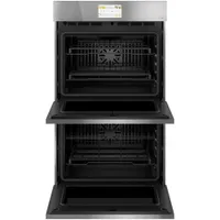 Café 30" 10 Cu. Ft. Double True Convection Electric Wall Oven (CTD90DM2NS5) - Modern Glass