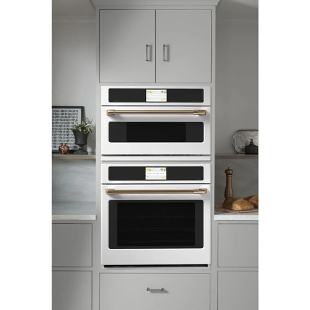 Café 30" 1.7 Cu. Ft. True Convection Electric Wall Oven (CSB913P4NW2) - Matte White