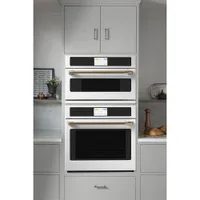 Café 30" 1.7 Cu. Ft. True Convection Electric Wall Oven (CSB913P4NW2) - Matte White