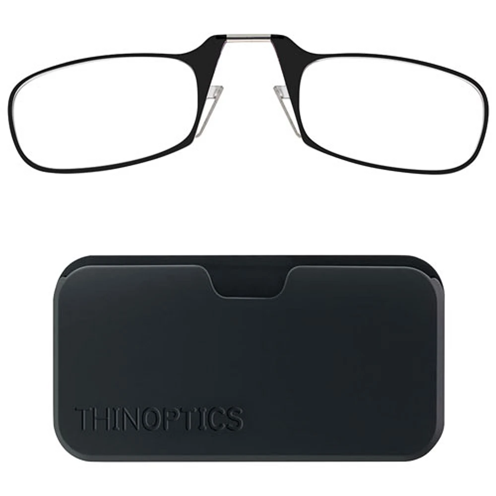 tui noir et lunettes de lecture ThinOptics avec verres + +1,0