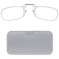 ThinOptics White Pod & Reading Glasses with +1.0 Lens Strength