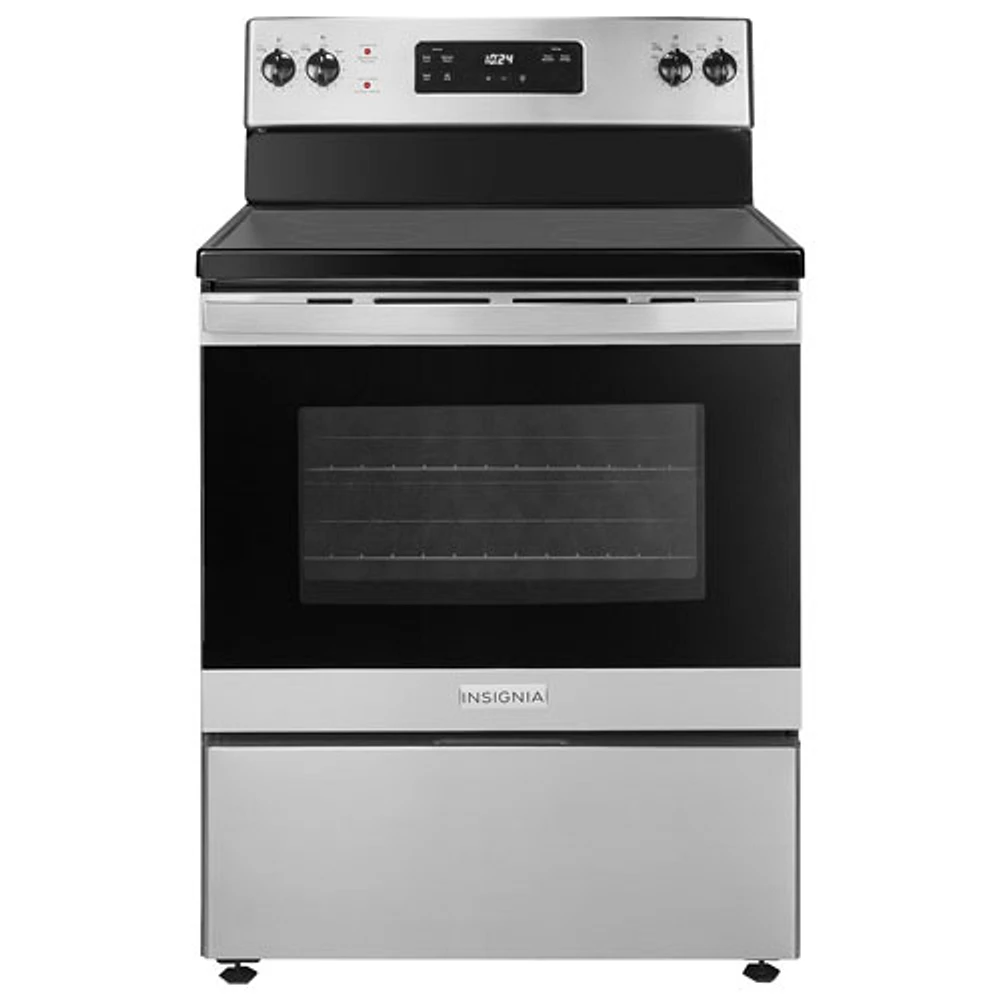 Insignia 30" 5.0 Cu. Ft. Freestanding Electric Range (NS-RGRCESS3-C) - Stainless Steel - Only at Best Buy