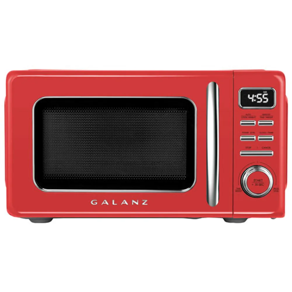 Galanz Retro 0.7 Cu.FT. Microwave (GLCMKZ07RDR07) - Hot Rod Red