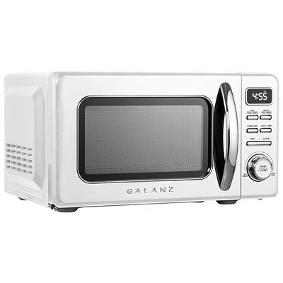 Four à micro-ondes Retro 0,7 pi³ de Galanz (GLCMKZ07WER07) - Blanc lait frappé