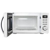 Galanz Retro 0.7 Cu.FT. Microwave (GLCMKZ07WER07) - Milkshake White