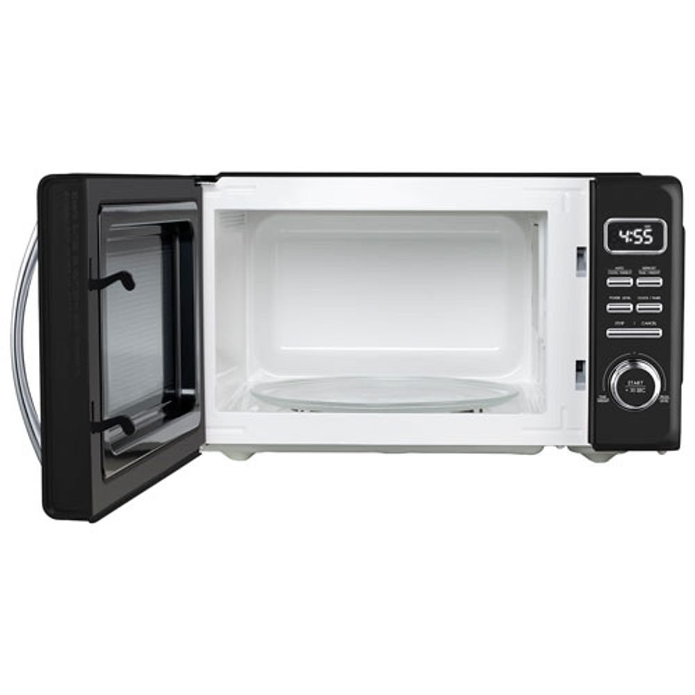 Galanz Retro 0.7 Cu.FT. Microwave (GLCMKZ07BKR07) - Vinyl Black