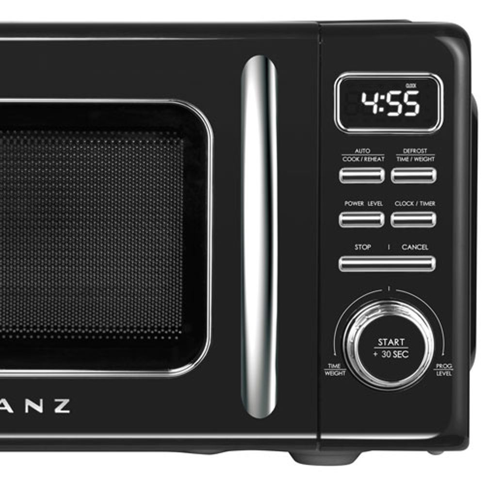 Galanz Retro 0.7 Cu.FT. Microwave (GLCMKZ07BKR07) - Vinyl Black