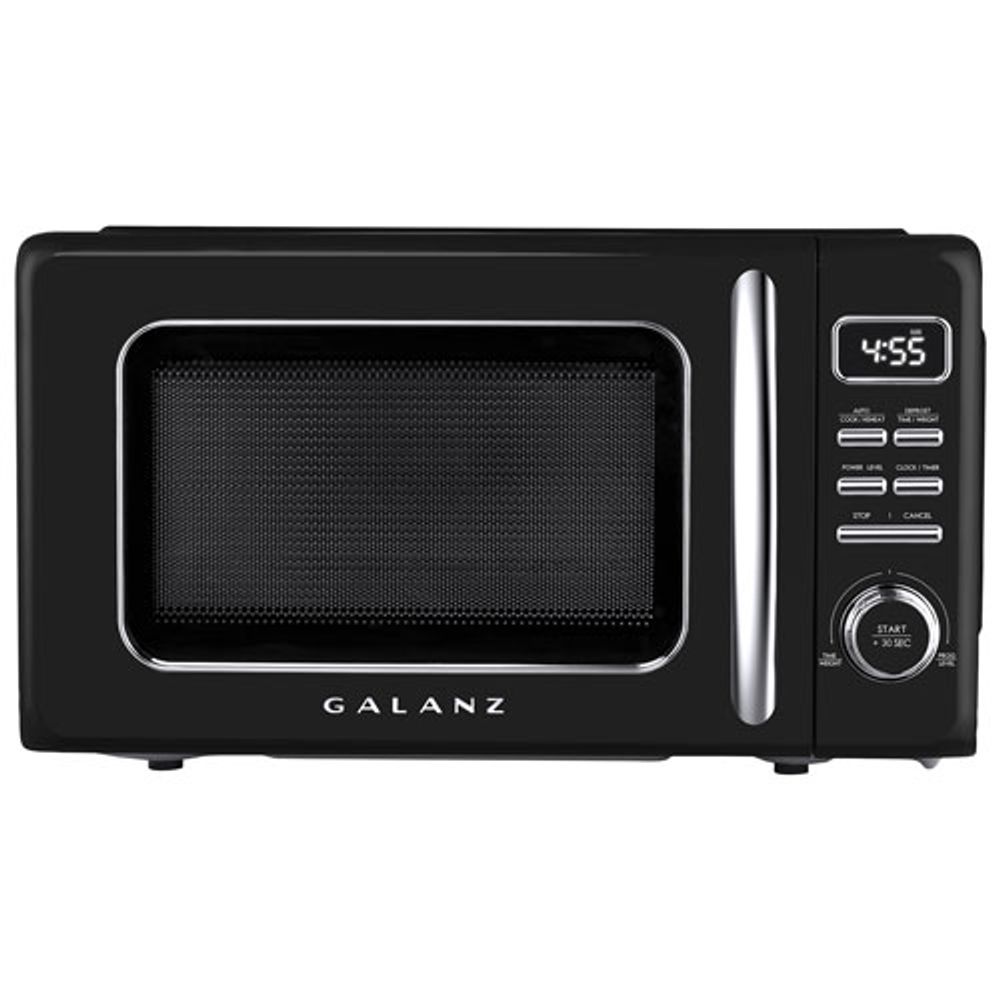 Galanz Retro 0.7 Cu.FT. Microwave (GLCMKZ07BKR07) - Vinyl Black