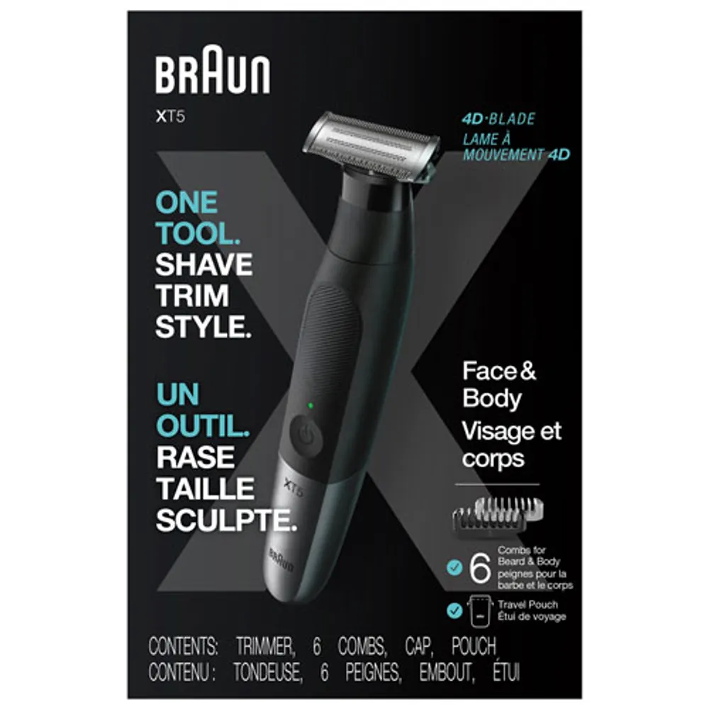 Braun All-In-One Series XT5 Wet & Dry Cordless Beard Trimmer/Shaver (XT5200)