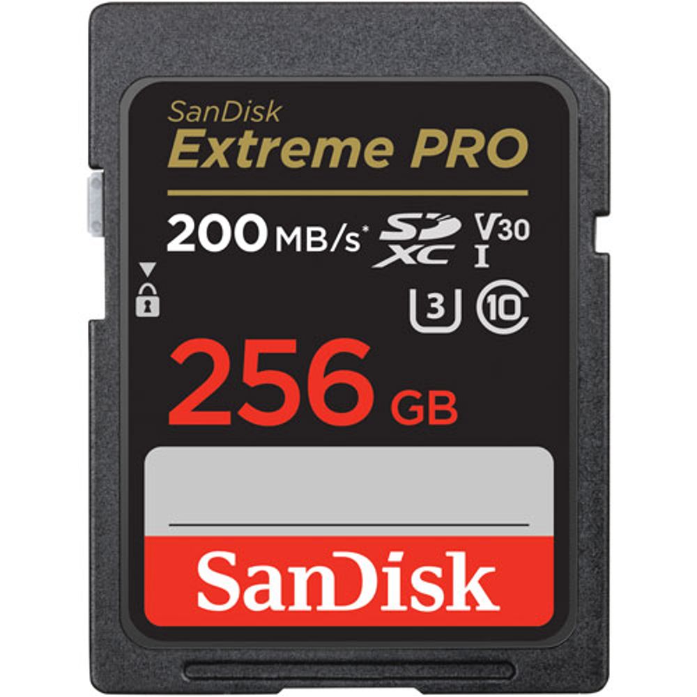 SanDisk Extreme Pro 256GB 200MB/s SDXC Memory Card