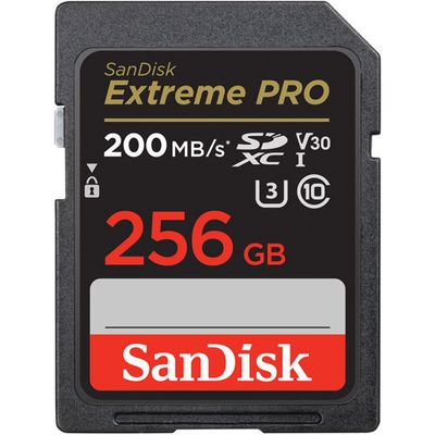 SanDisk Extreme Pro 256GB 200MB/s SDXC Memory Card