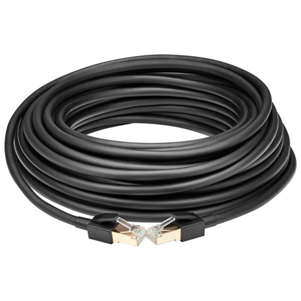 Insignia 15.24m (50 ft.) Cat7 Ethernet Cable - Black - Only at Best Buy