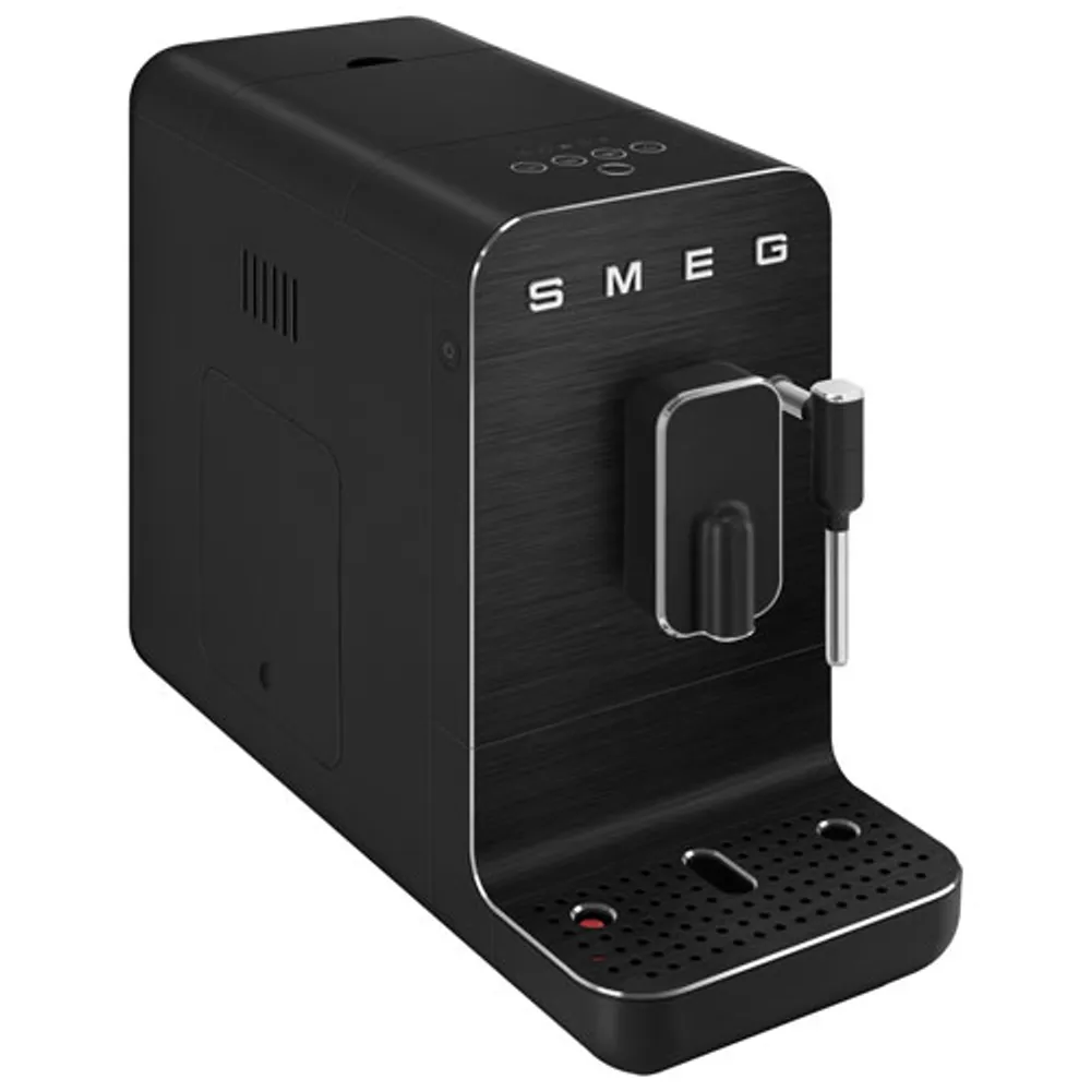 Smeg Automatic Espresso Machine with Frother and Coffee Grinder - Black