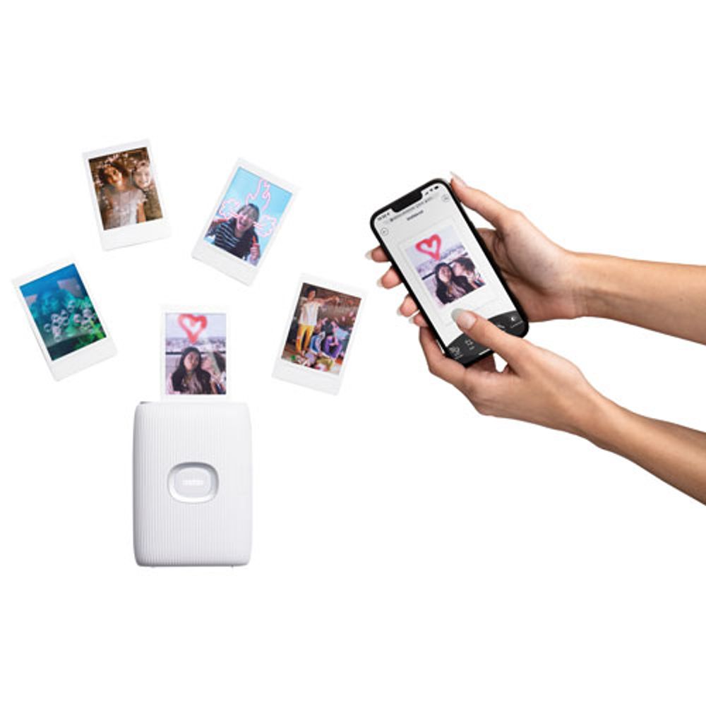 Fujifilm Instax Mini Link 2 Smartphone Printer - Clay White