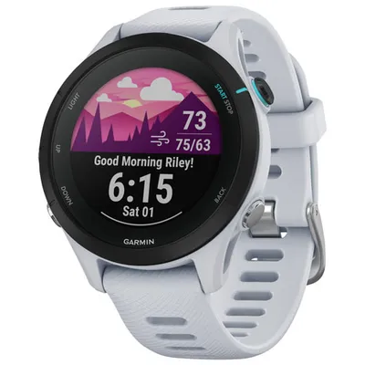 Garmin Forerunner 255S Music 41mm GPS Watch with Heart Rate Monitor - Whitestone