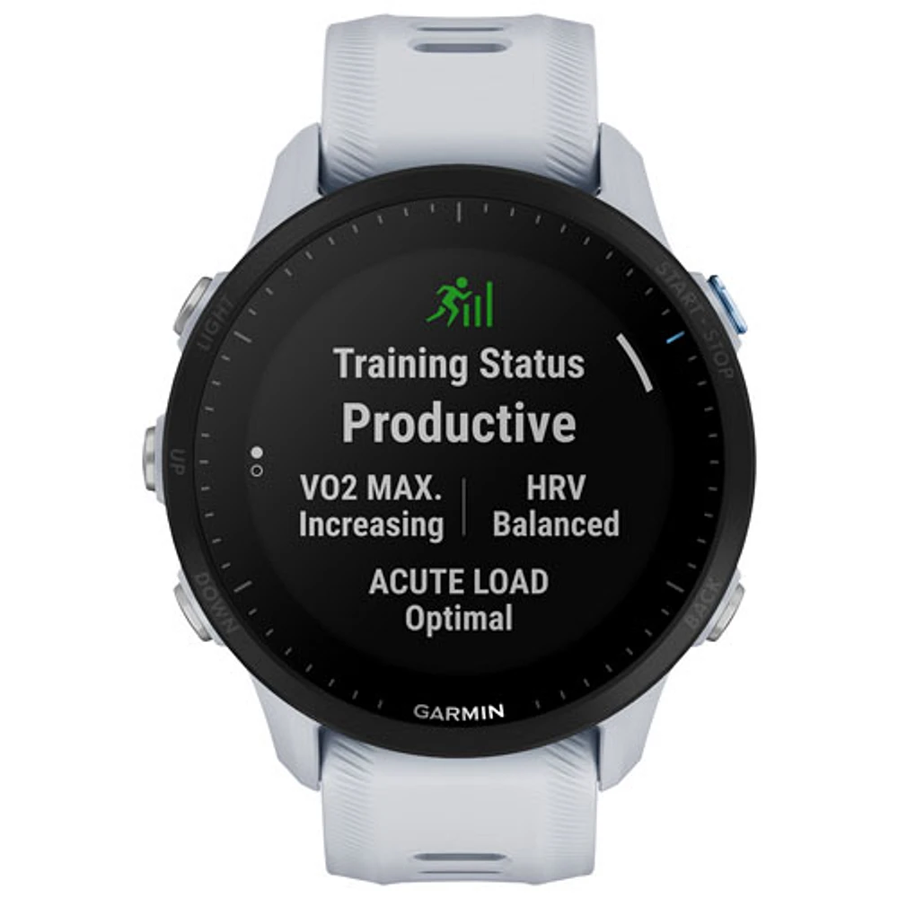 Garmin Forerunner 955 46.5mm Bluetooth Running Smartwatch - Whitestone